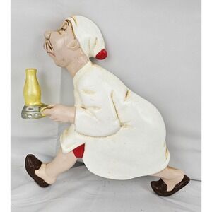 Vintage Arnel Race To The Outhouse Wall Decor Figure‎ Ceramic Art
